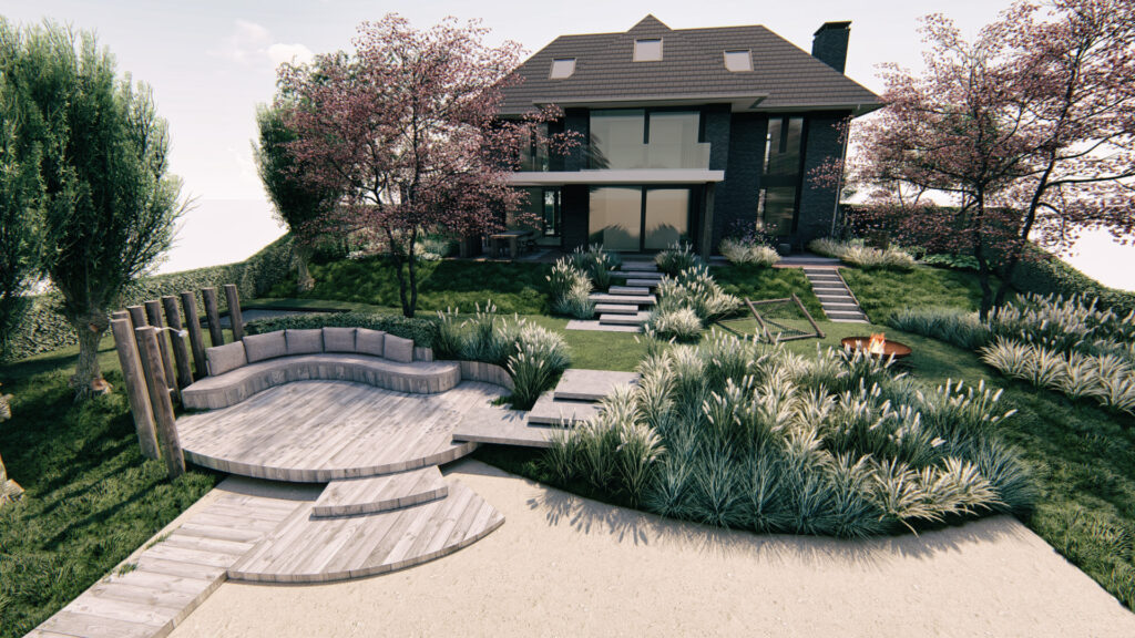 Voorbeeld 3D tuinontwerp - afbeelding 2